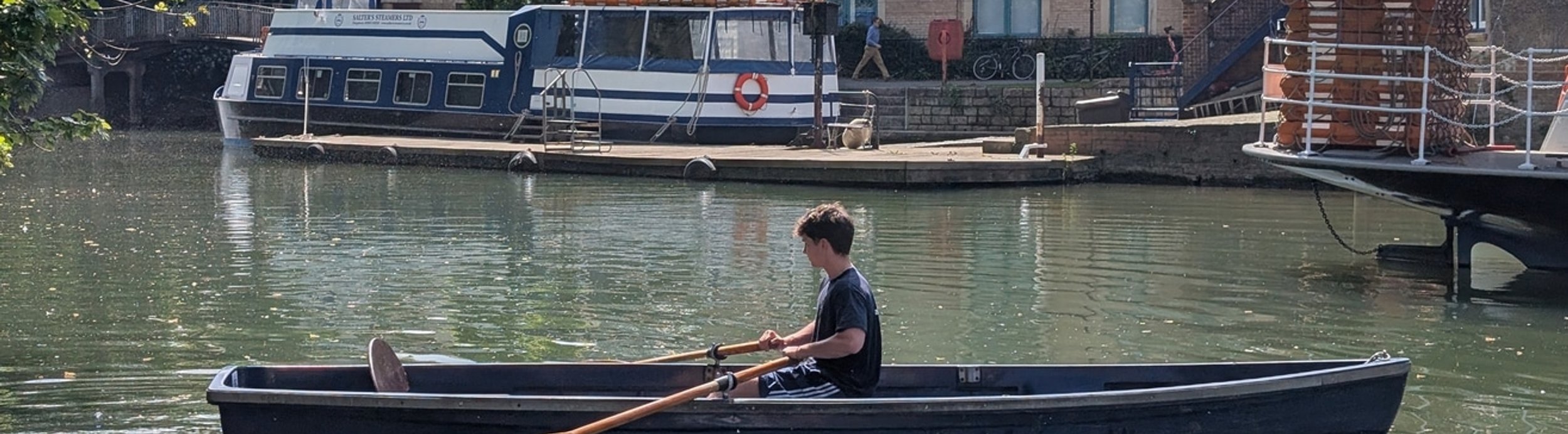 Rowing boat on the Thames in Oxford
