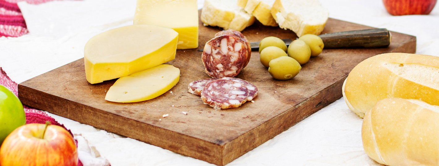Mediterranean Antipasti Delight featuring Italian cured meats and cheeses